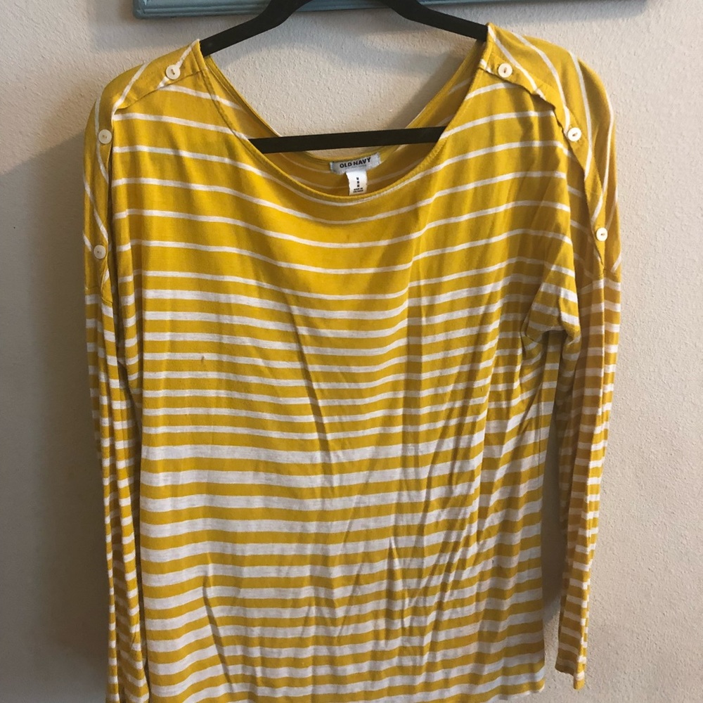 Mustard old navy softy tee